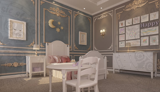 گچبری پیش ساخته دیوار