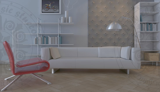 گچبری پیش ساخته دیوار