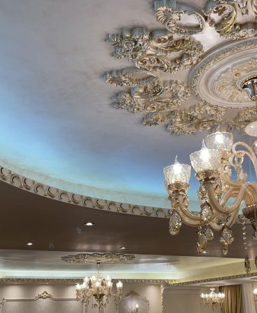 گچبری دور لوستر